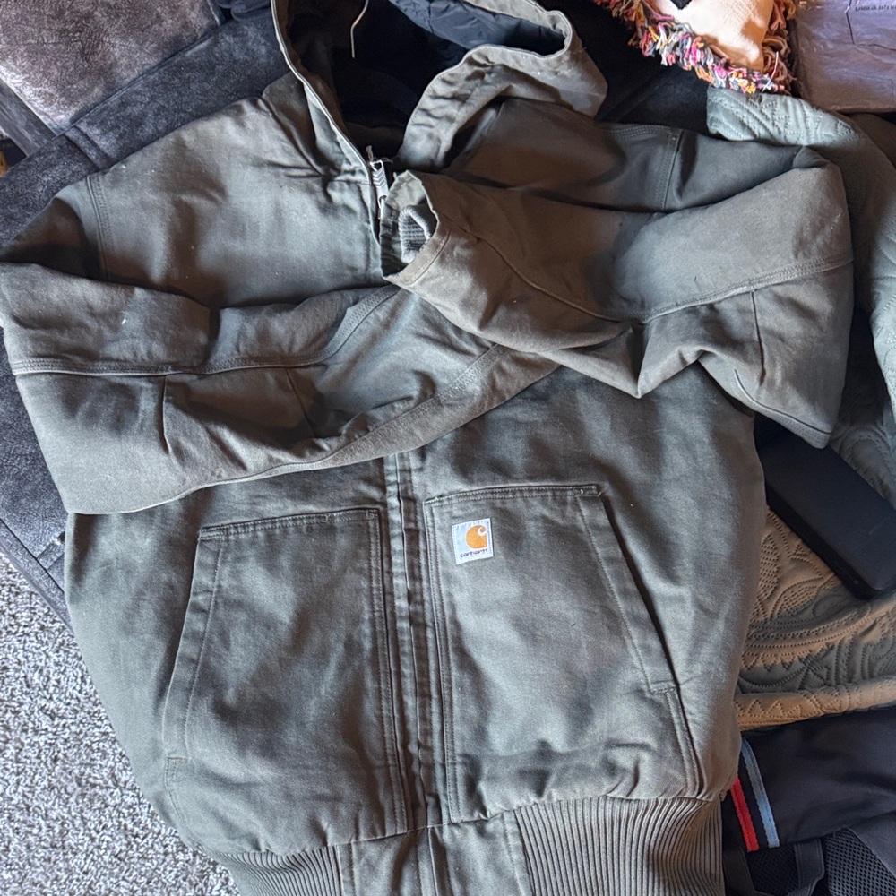 Carhartt Forest Green Hooded Jacket